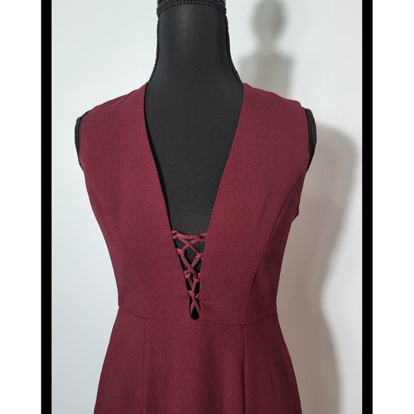 Wayf Elegant Burgundy Long Dress Size XS - Picture 7 of 9